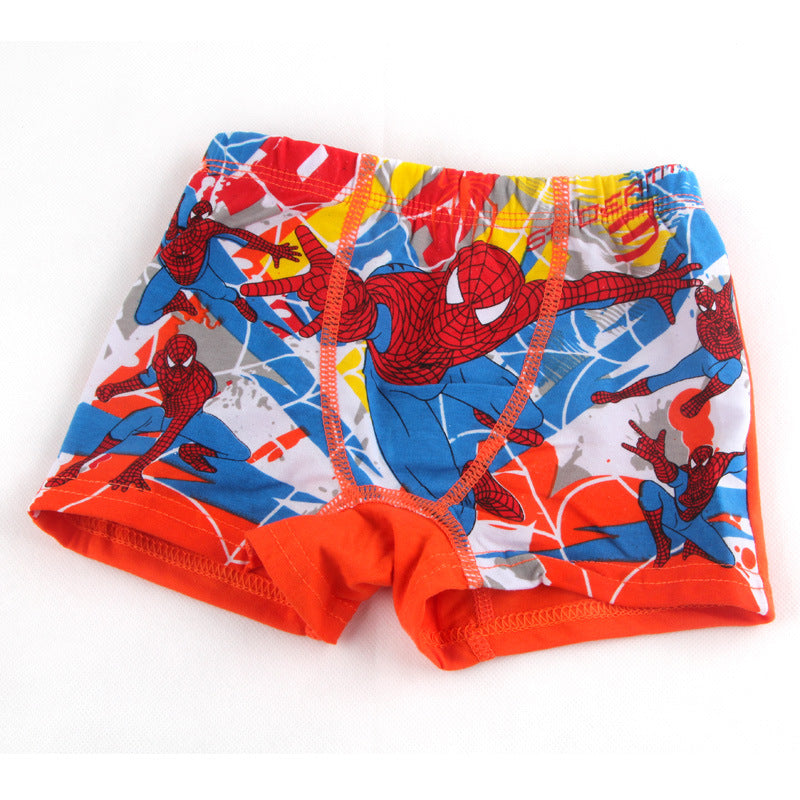 Kid Boy Cotton Cartoon Spiderman Underwear 2-9T 5 Pack