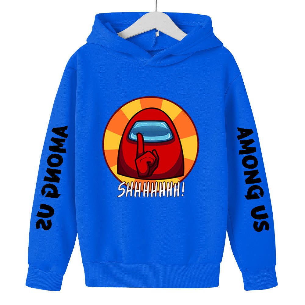 Kids Girl Boy Among US Peripheral Printed Hoodie