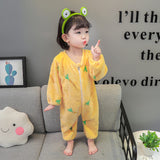 Baby Girl One-piece Autumn Winter Fleece Thickened Flannel Pajamas
