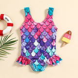 Baby Girls One-piece Summer Seaside Beach Wind Swimsuit