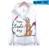 Kid Boy Girl Easter 3D Printed Hoodies Zipper Coats