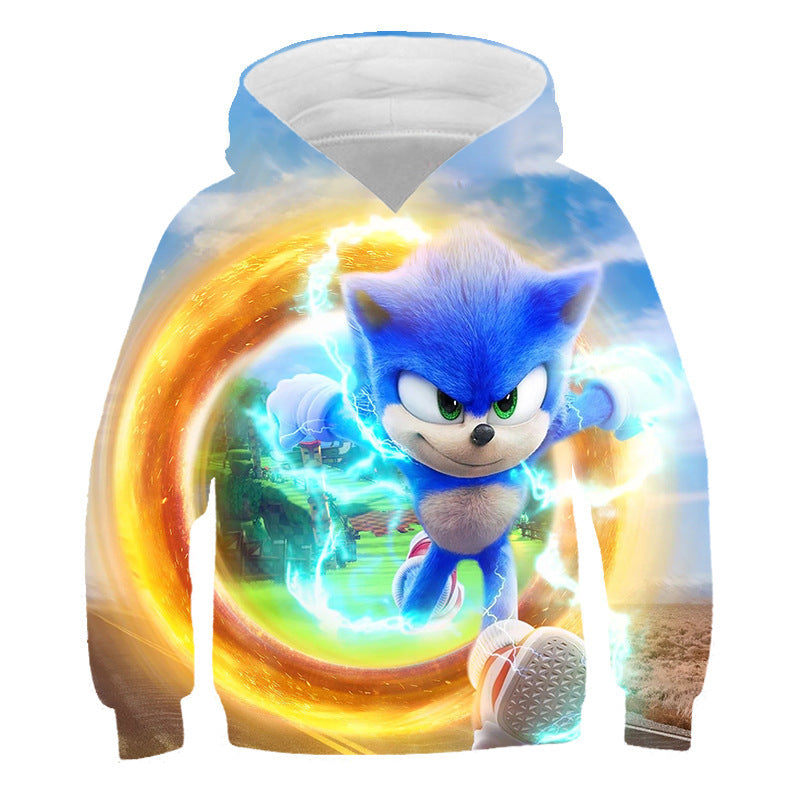 Kid Cartoon Pullover Hoodie 3D Digital Printed Casual Tops
