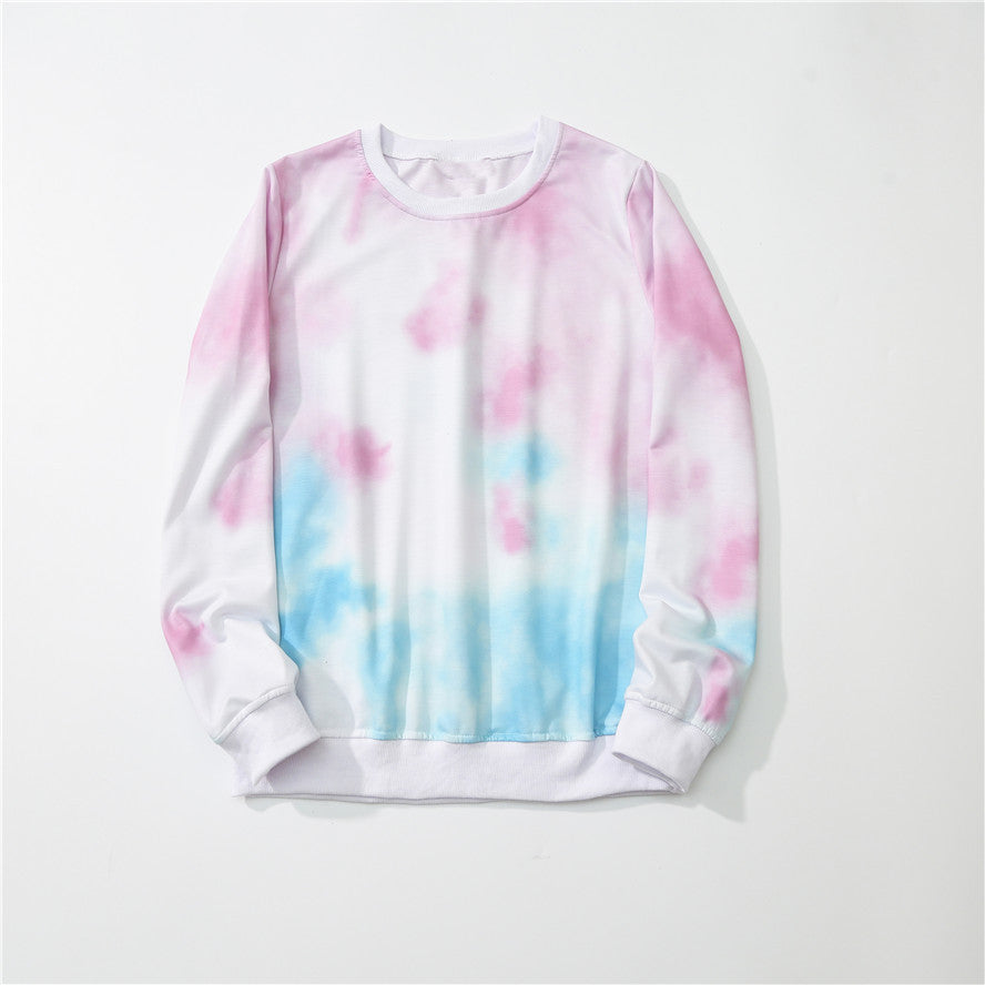 Family Matching Mother-daughter Tie-dye Top Trendy New Hoodie