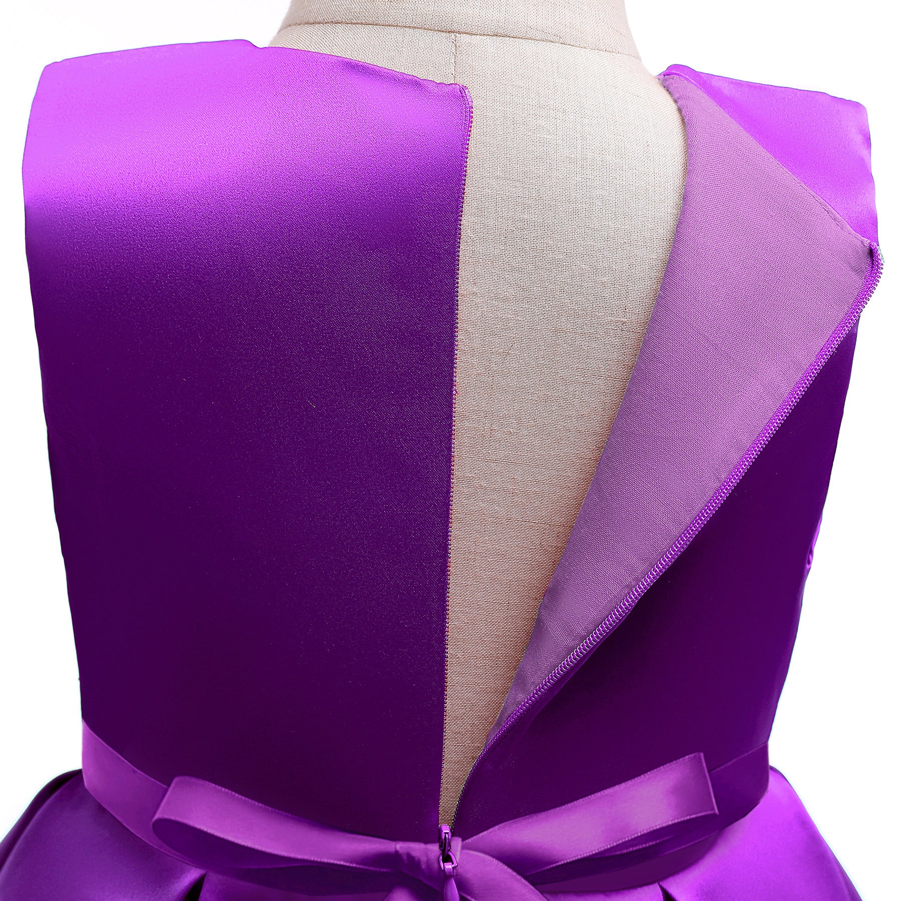 Kid Girl Princess Christmas Satin Dress