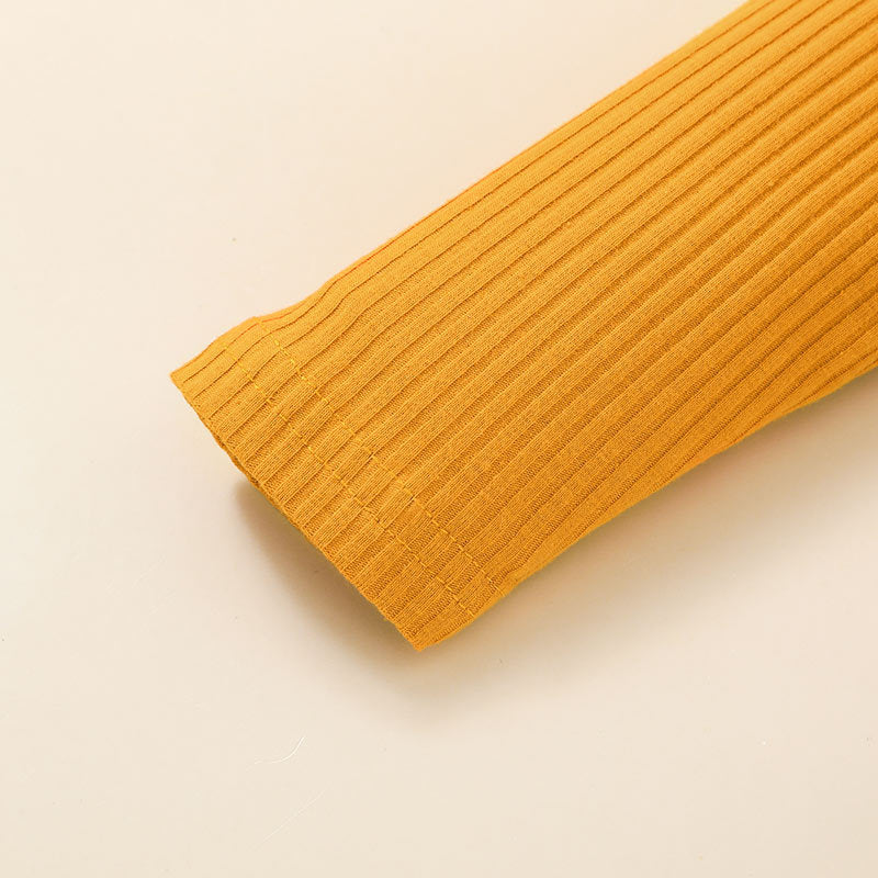 Baby Girl Pit Strip Printed Long Sleeve Flower Dress