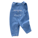 Baby Girl Onesies Sleeveless Crawlers Soft Denim Spring Autumn Rompers