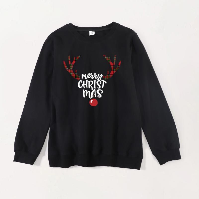 Family Matching Fashion Long-sleeved Crew Neck Shirts