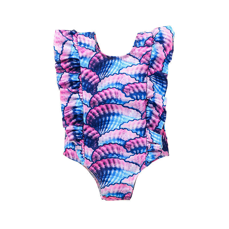 Kid Baby Girl One-piece Summer Sleeveless Triangle Swimsuit