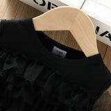 Baby Girl Polka Dot Lace Mesh Flower Casual Dress