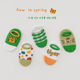 Kid Baby Cotton Anti-Slip Floor Bow Socks 5 Packs