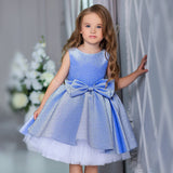Kid Girl Bow Princess Christmas Party Pompous Birthday Dresses