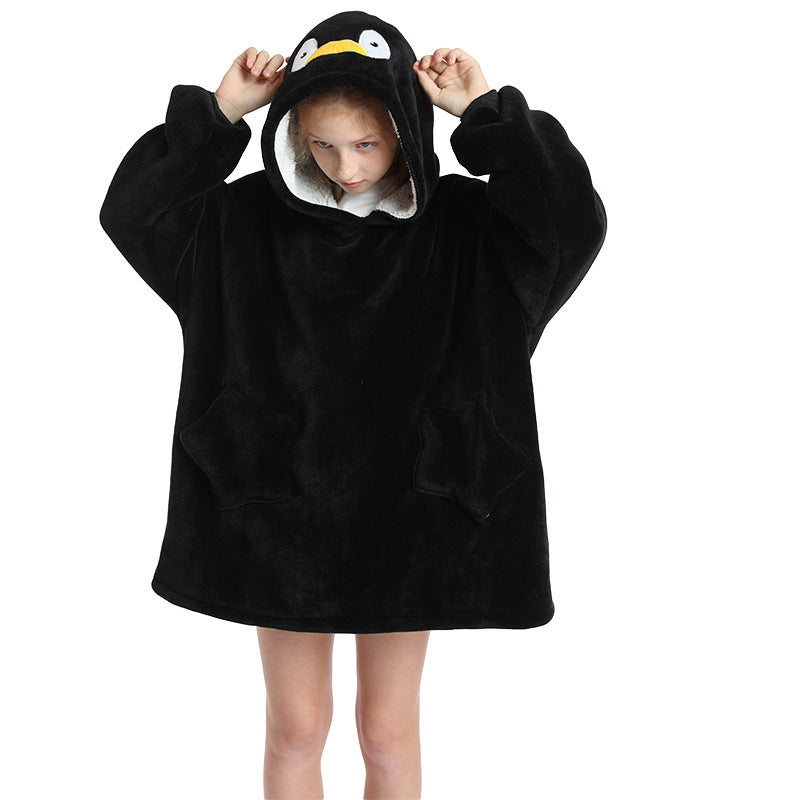 Kid Boy Girl Blanket Winter Warm Pajamas Sweater