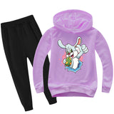 Kid Boy Girl Easter Bunny Cartoon Sets 2 Pcs