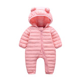 Baby Girl Boy Light Down Crawling Newborns One Piece Cotton Padded Rompers