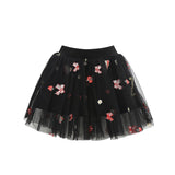Kid Baby Girl Princess Short Skirt Strawberry Embroidery Skirts