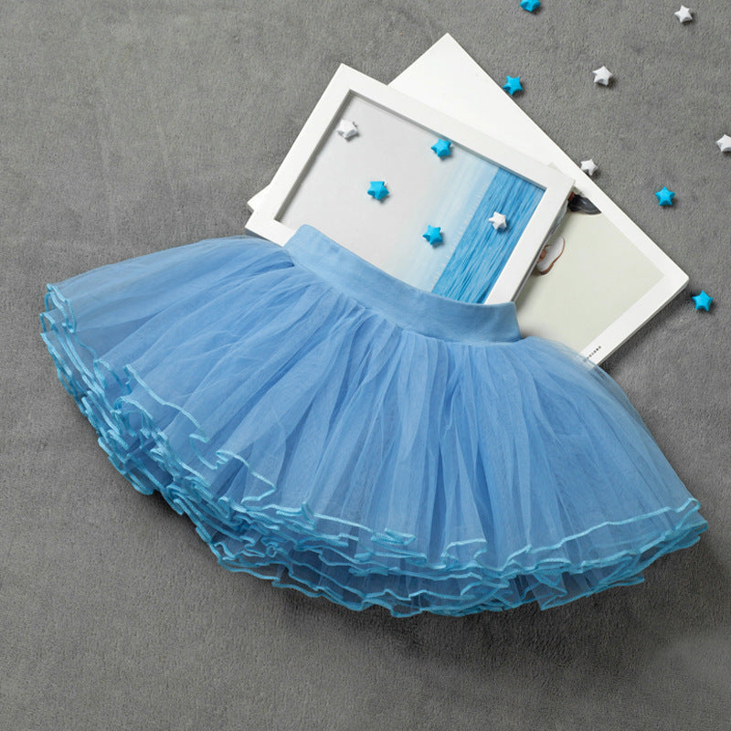Kid Baby Girls Dance Gauze Ballet Bust Gauze Skirts