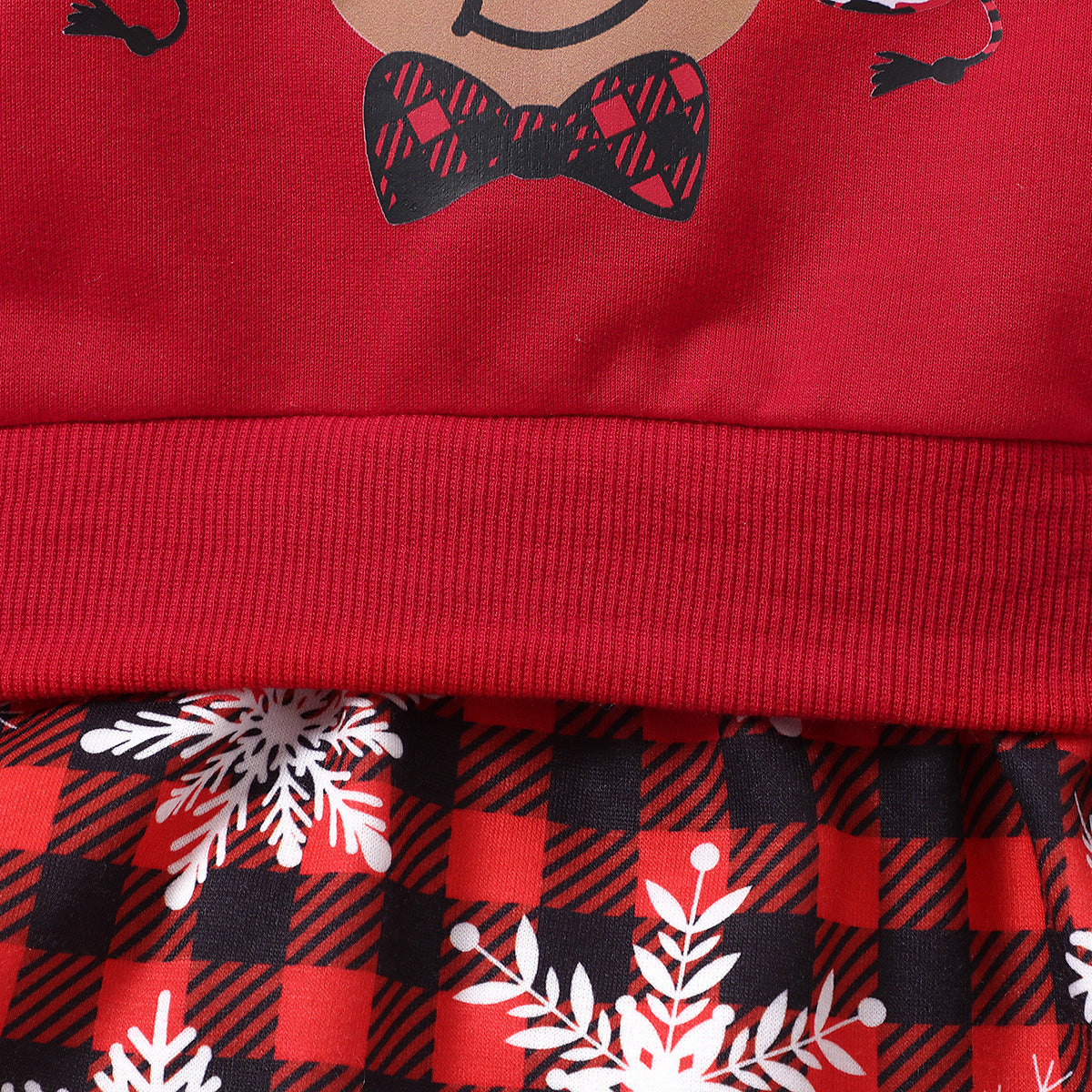 Kids Baby Christmas Dress Plaid Christmas  Set 3 Pcs Sets