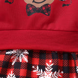 Kids Baby Christmas Dress Plaid Christmas  Set 3 Pcs Sets