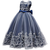 Kid Girl Princess Floral Lace Gown Sequins Gradual Change Dresses