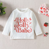 Kid Baby Girl Letter Christmas Print Flare 2 Pcs Sets