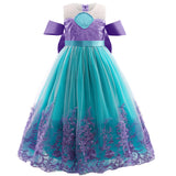 2-10T Kid Girl Princess Mermaid Halloween Fancy Carnival Dresses