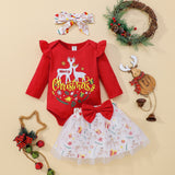 Baby Girls Long Sleeve Christmas Harley Gauze 2 Pcs Set
