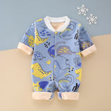 Baby Onesie Fleece Boneless Fall Winter Climbing Milk Silk Rompers