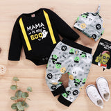 0-18M Baby Spring Autumn Long Sleeve Halloween 3 Pcs Sets