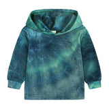 Kid Baby Boy Girl Tie Dye Suit Fashion Printed Hooded Suits 2 Pcs Sets