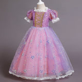 Kid Girl Princess Long Christmas Princess Dresses