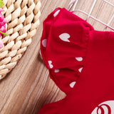 Kid Baby Girl Valentine's Day Flower Virgin Heart Casual Dresses