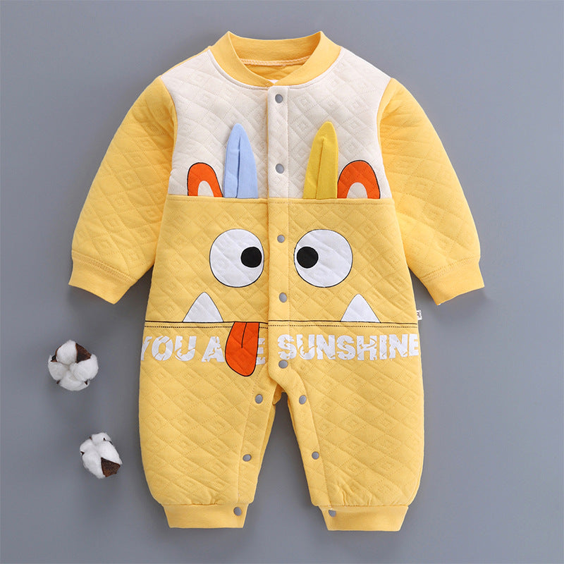 Baby Girl Boy One-piece Autumn Winter Cotton Warm Romper
