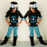 Toddler Kids Baby Girl Outfits Long Sleeve Set 3 Pcs