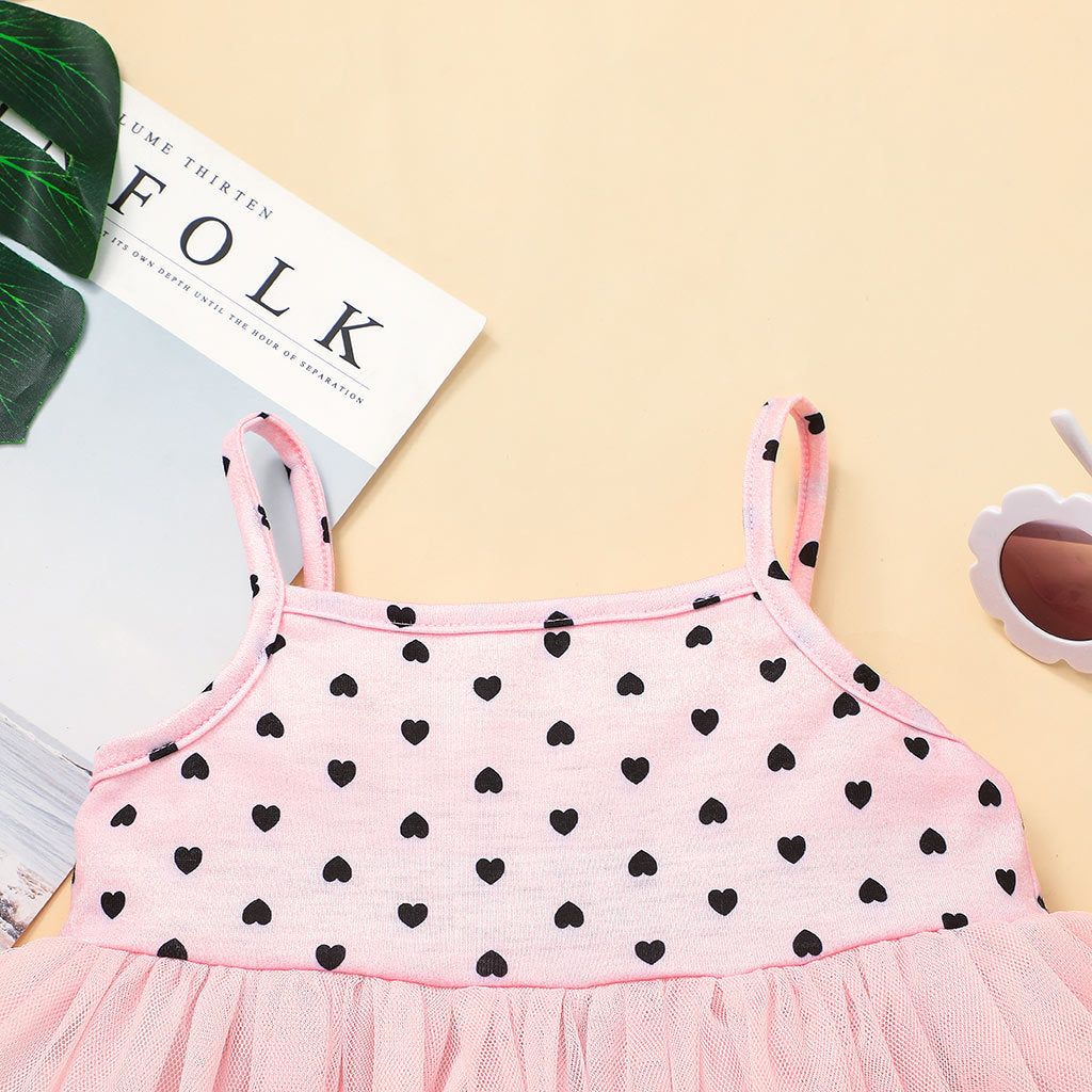 Baby Girls Fashion Suspender Suit 2 Pcs Suits Set