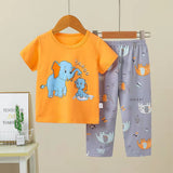 Kid Baby Boy Short Sleeve Home Wear Summer Pajamas