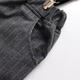 Kid Baby Boys Suit Autumn Gentleman Long Sleeve Striped 4 Pcs Sets