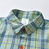 Kid Baby Boys Double-layer Plaid Long-sleeved Performance 4 Pcs Sets