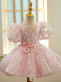 Kid Baby Girl Birthday Princess Wedding Piano Performance Dresses