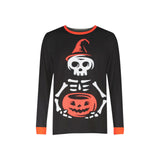 Family Matching Halloween Elf Print Suit Parent-child Outfits Pajamas