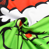 Kid Boy Girl Long-sleeved Home Suit Christmas Green Furley Grinch Pajamas