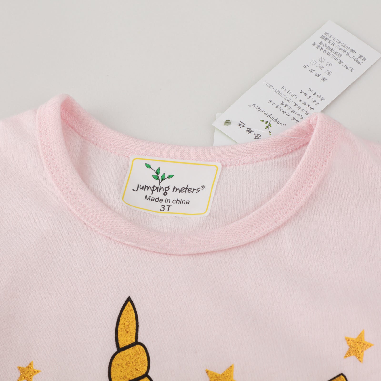 Kid Baby Summer Girls Short Sleeve Knitted Cotton T-shirt