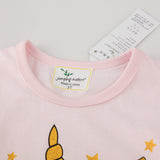 Kid Baby Summer Girls Short Sleeve Knitted Cotton T-shirt