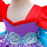 Kid Baby Girl Princess Mermaid Shell Tailing Birthday Dresses