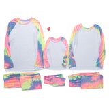 Family Matching Parent-child Christmas Tie-dye Suit Pajamas