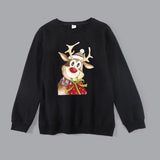 Family Matching Autumn Warm Cartoon Scarf Elk Cute Christmas Hoodie