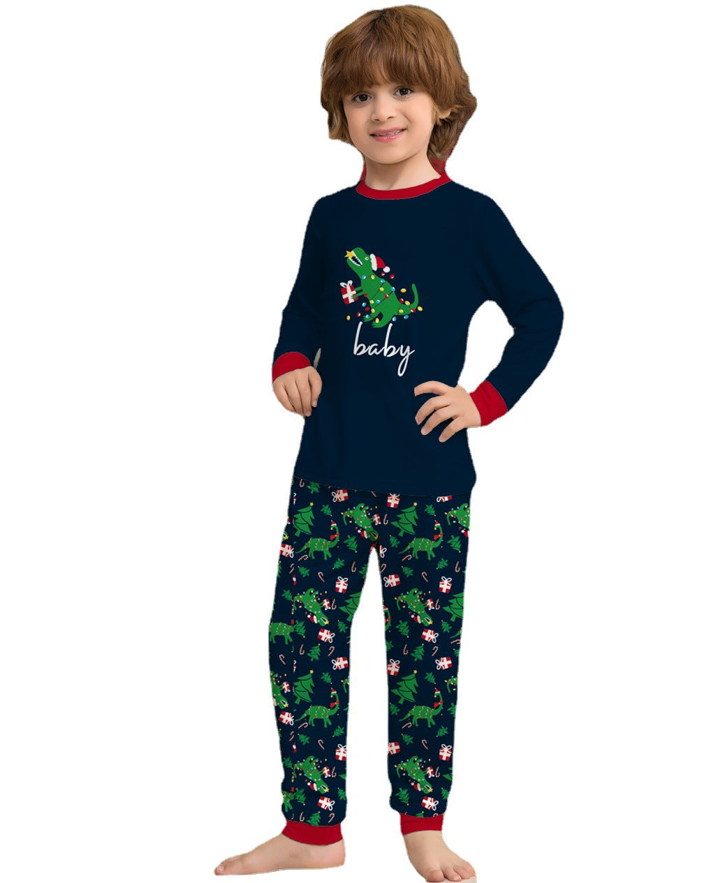Family Matching Parent-child Printed Alphabet Animal Pajamas
