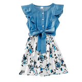 Family Matching Printed Mother-daughter Sleeveless Dress