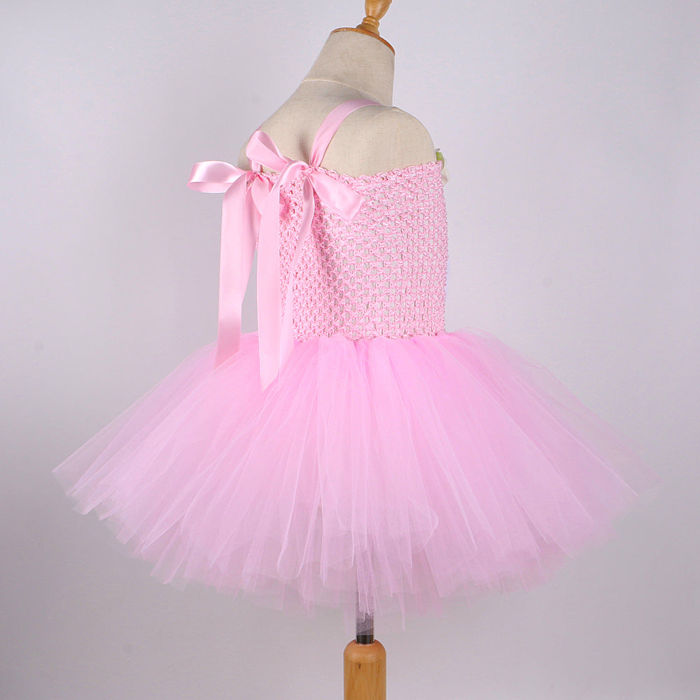 Easter Bunny Pink Kid Baby Girl Unicorn Tutu Mesh Dresses