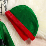 Kid Baby Girl Christmas Party Warm Detachable Velvet Dress