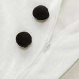 Baby Boy Girl Cashmere White Snowman One-piece Romper